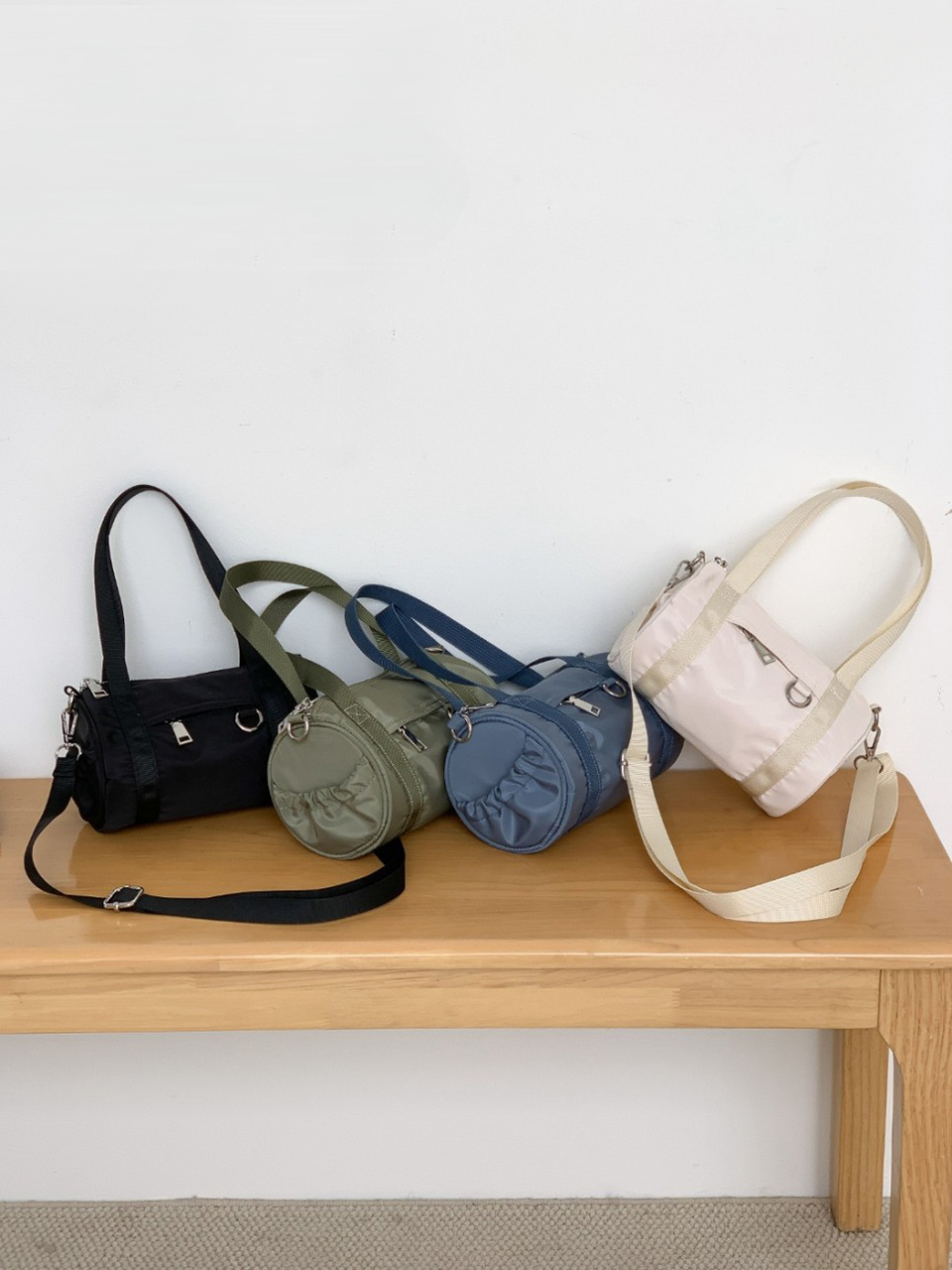 Nylon mini tote bag