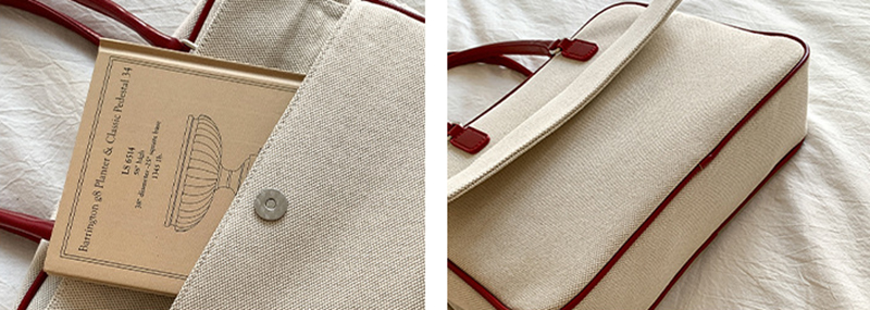 Jacquard leather tote bag/shoulder bag