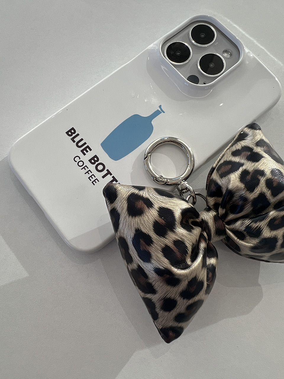 Leopard Ribbon Down Keyring/Charm