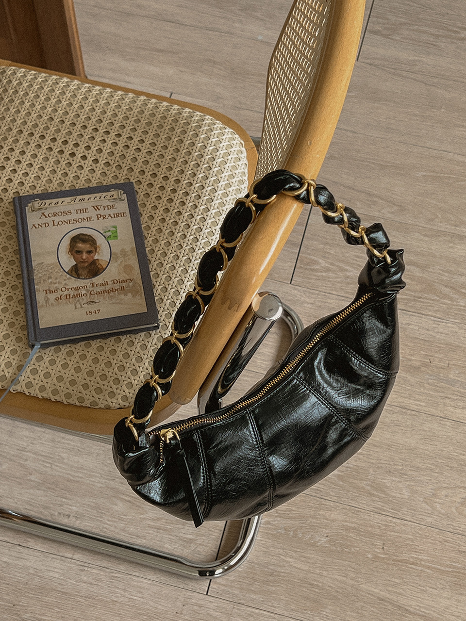 Sorbet Leather Pastel Hobo Shoulder Bag