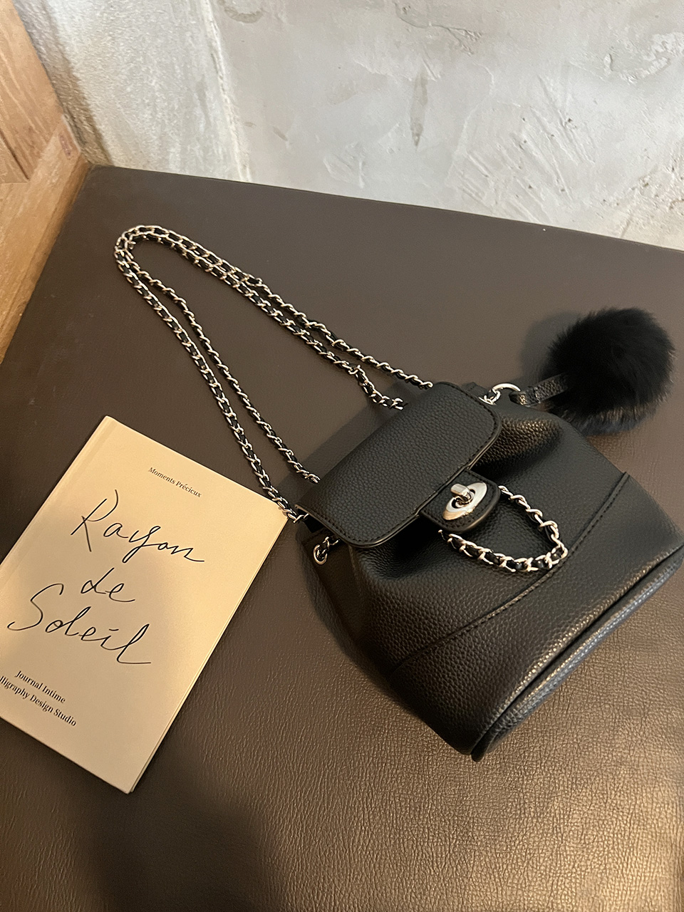 [Fur Keychain Included] Boel Mini Chain Shoulder Bag