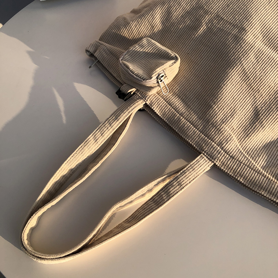 Corduroy eco bag