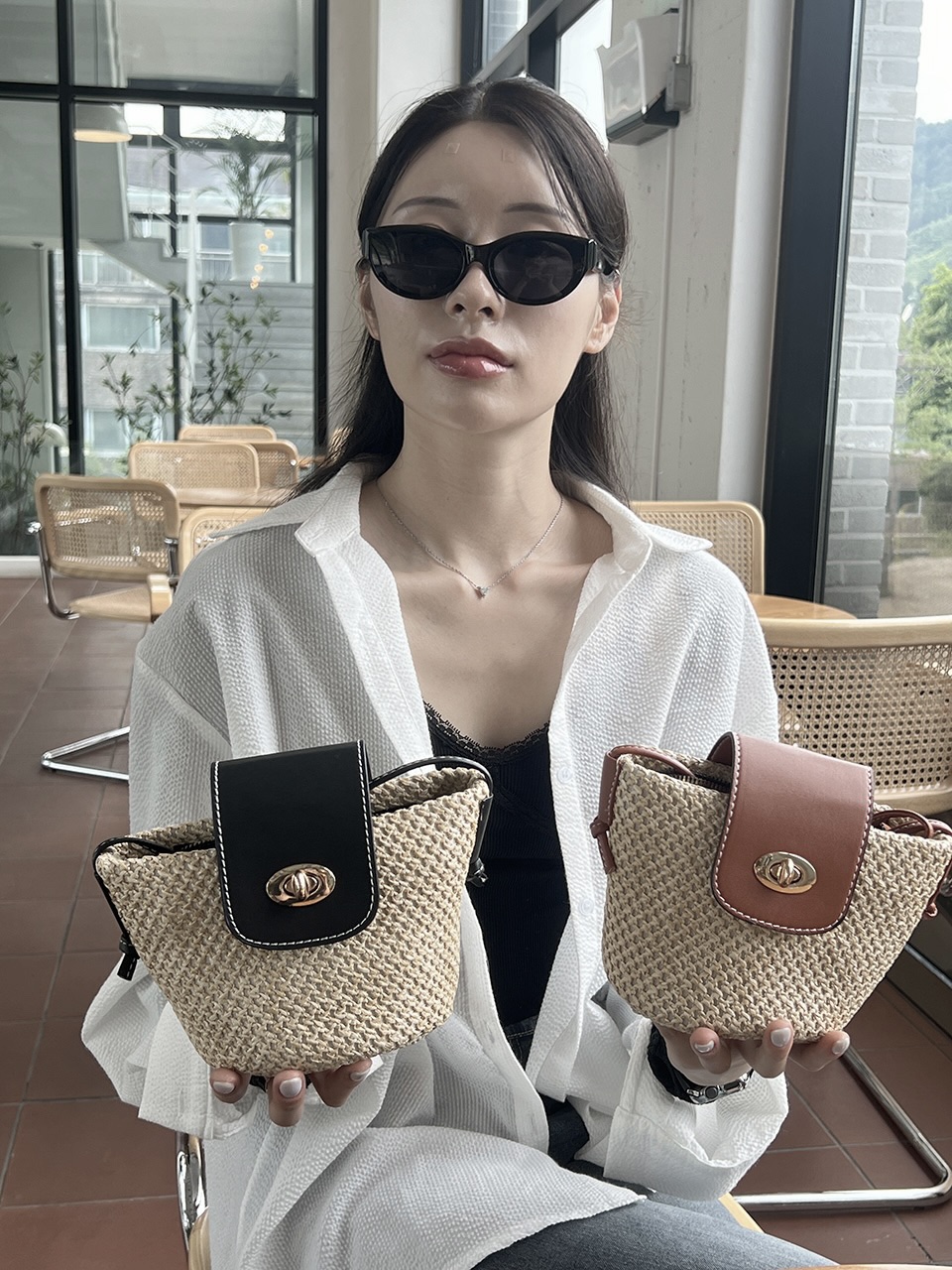 Medium Buckle Flap Mini Crossbody Bag (2 colors)