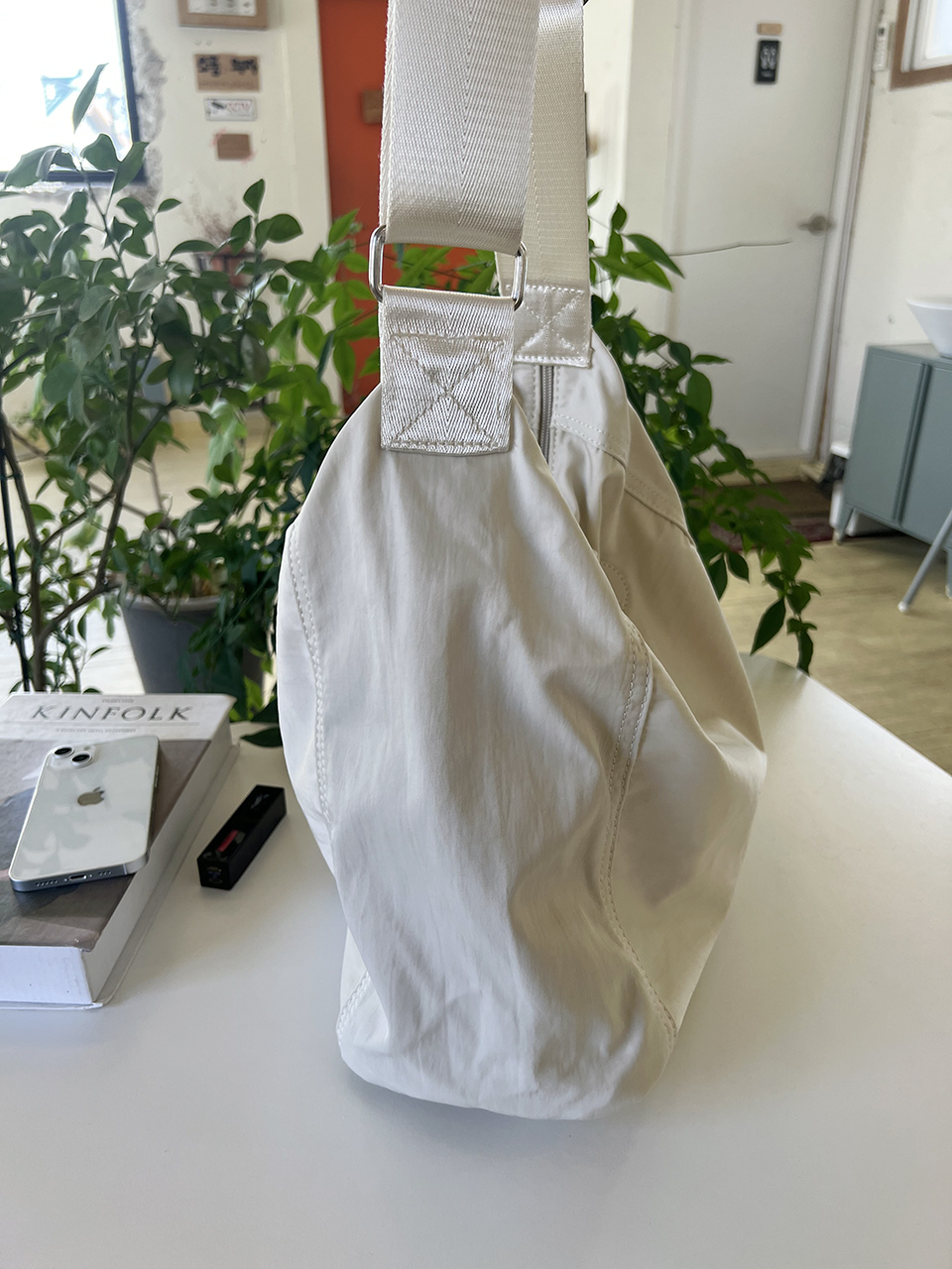 Nylon Zipper Big Cloth Eco Bag (4 colors)