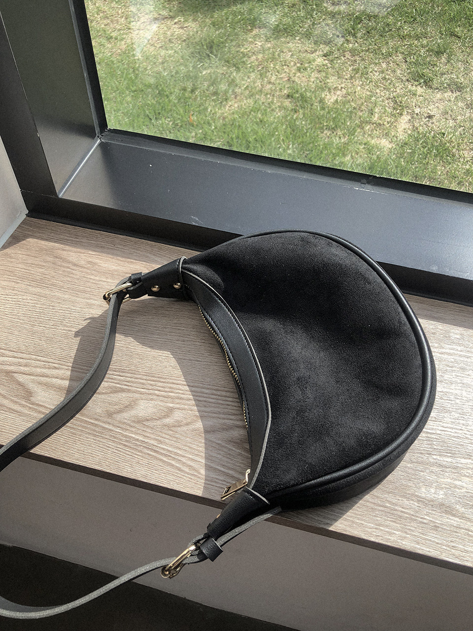 Suede mini shoulder bag