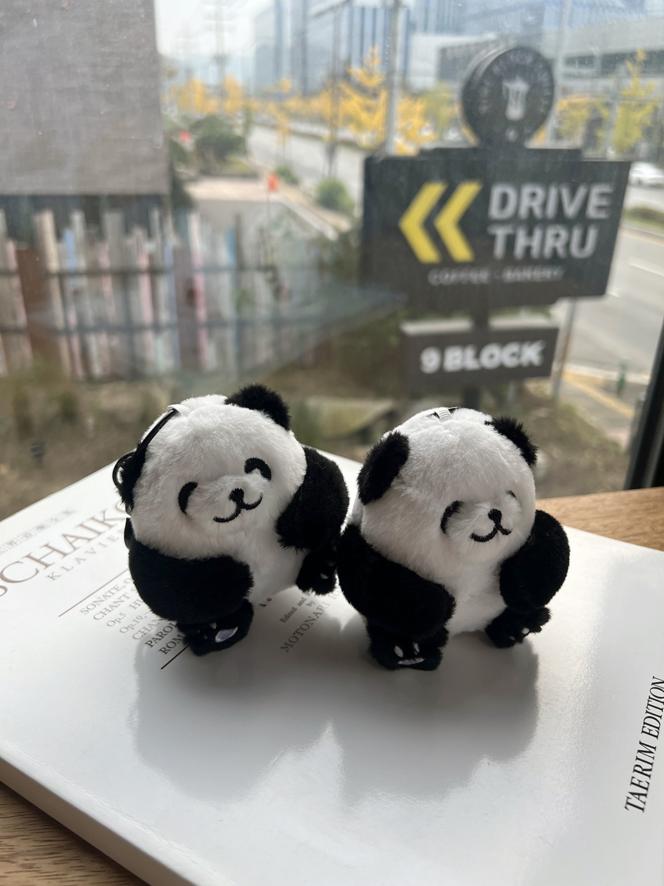 Cute Panda Plush Keychain Bag Charm
