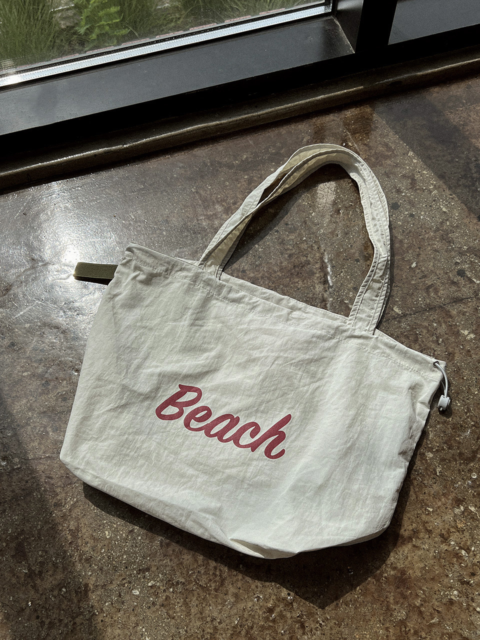 [Nylon] Lettering String Eco Bag (5 colors)