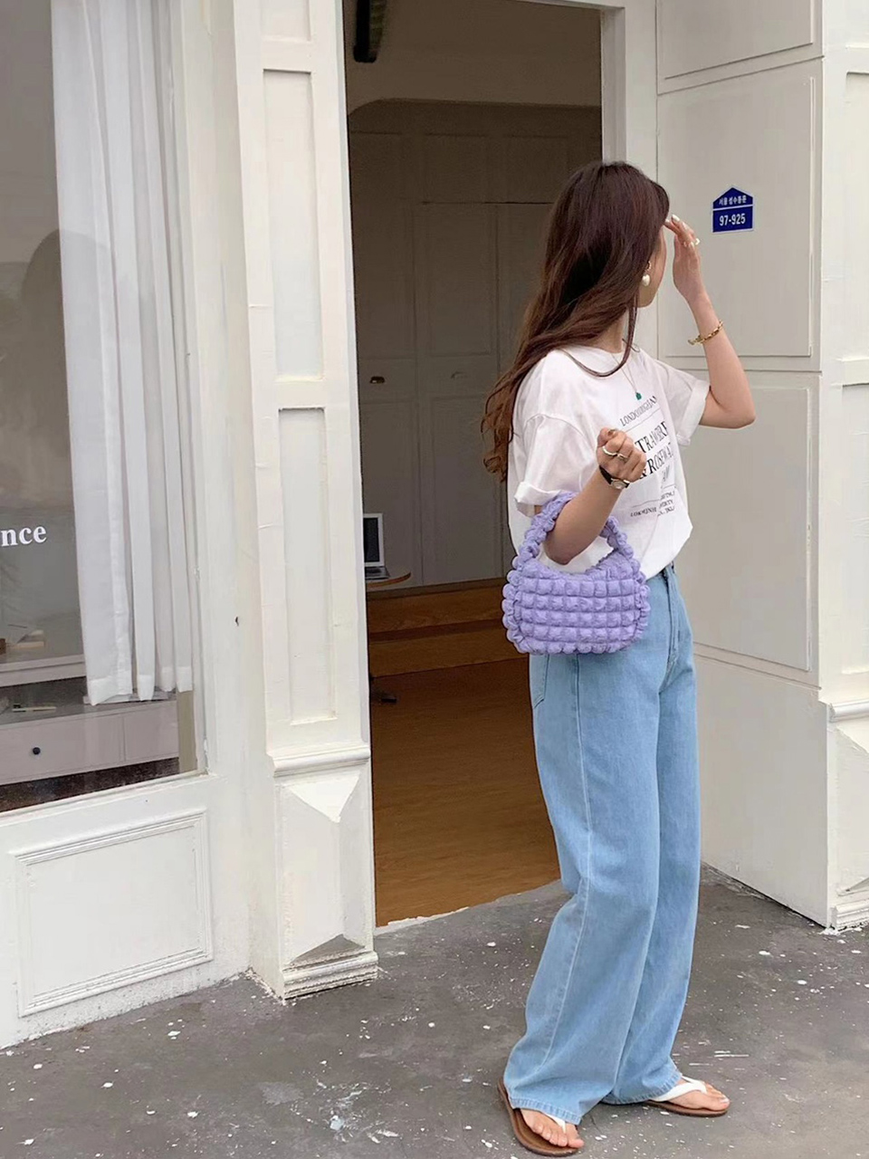 Bubble Quilted Mini Tote Bag