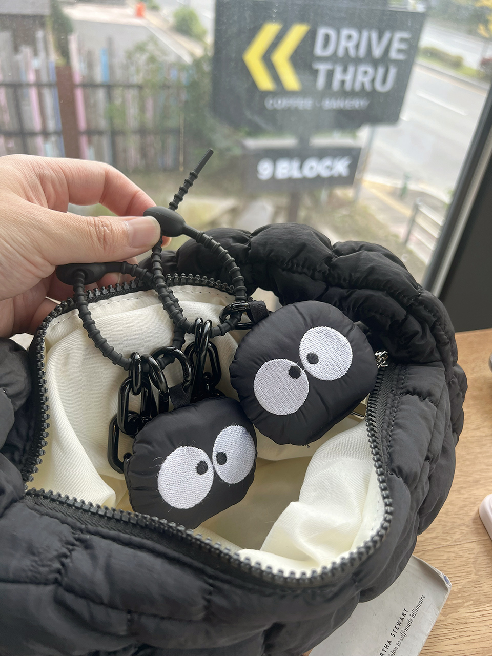 Cushion Big Eye Bag Charm