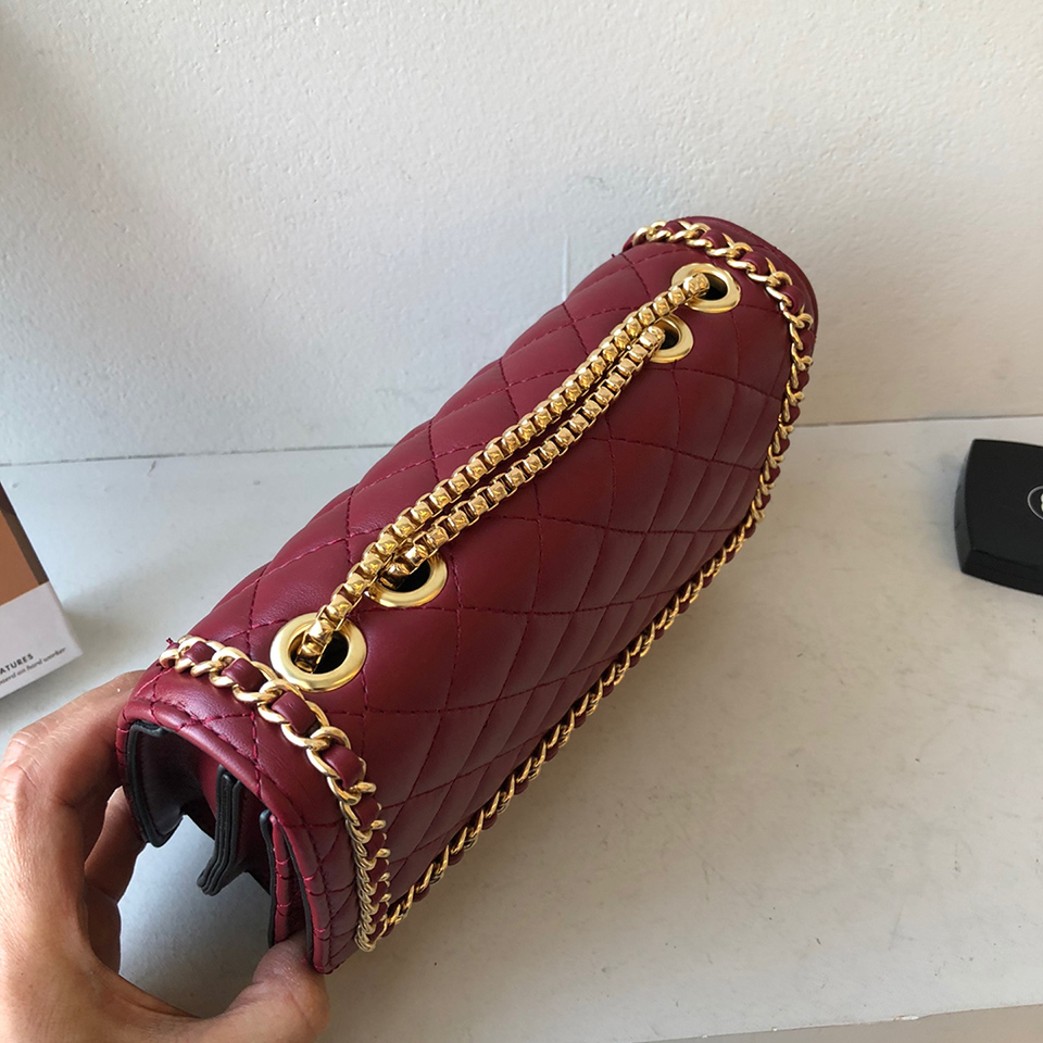 Quilted Square Chain Bag