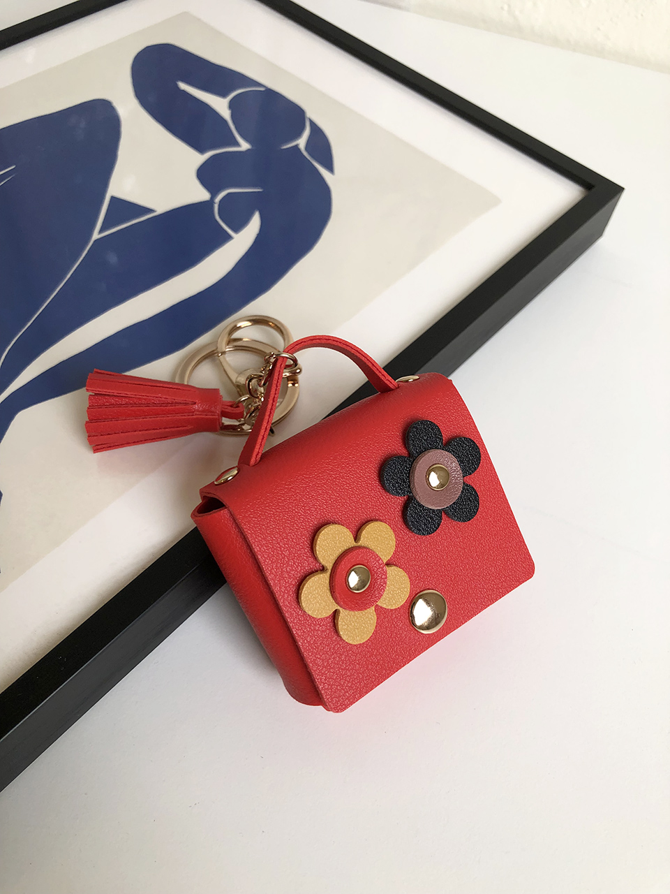 Flower AirPods Case Mini Bag Keyring (5 colors)