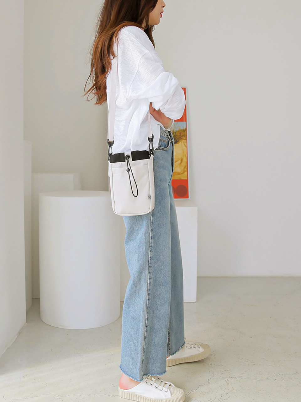Roasted string mini crossbody bag