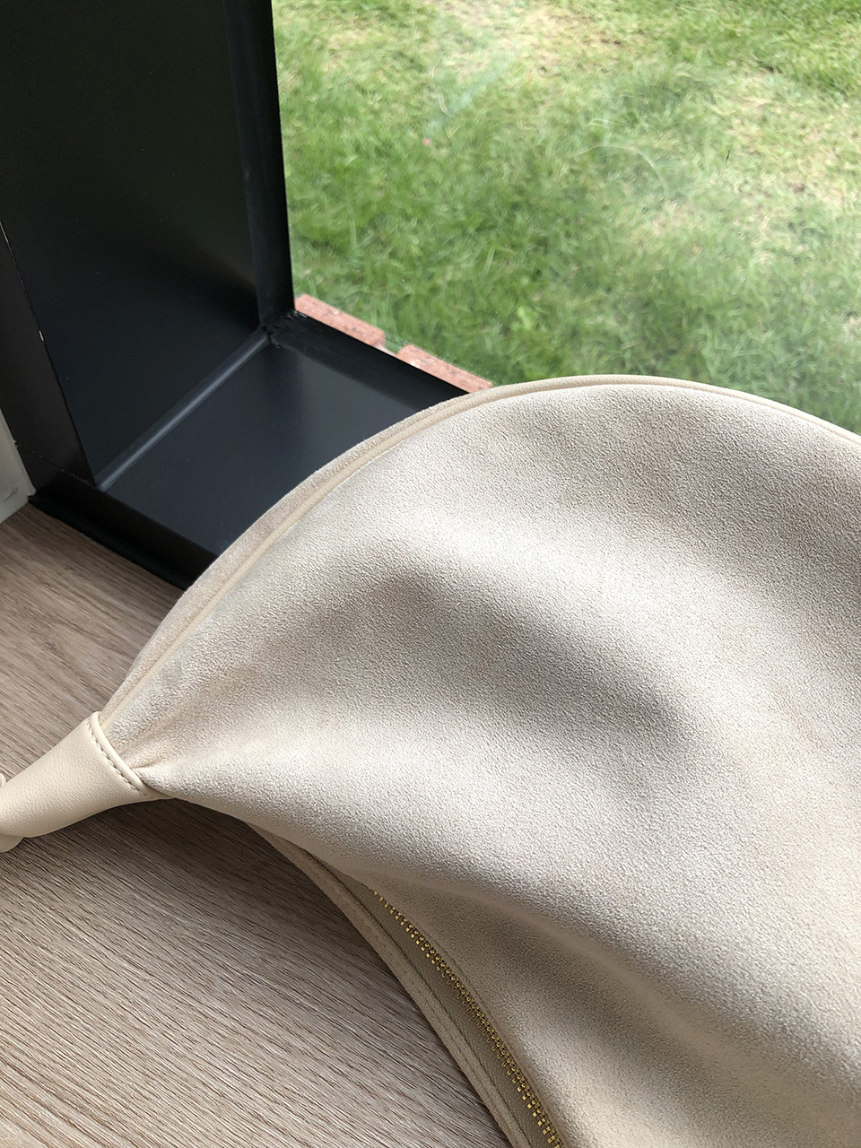 Suede shoulder bag
