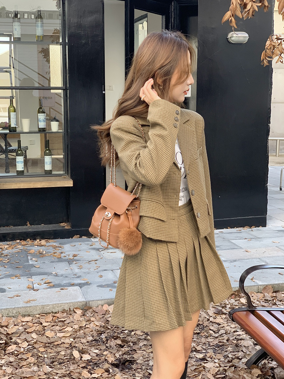 [Fur Keychain Included] Boel Mini Chain Shoulder Bag