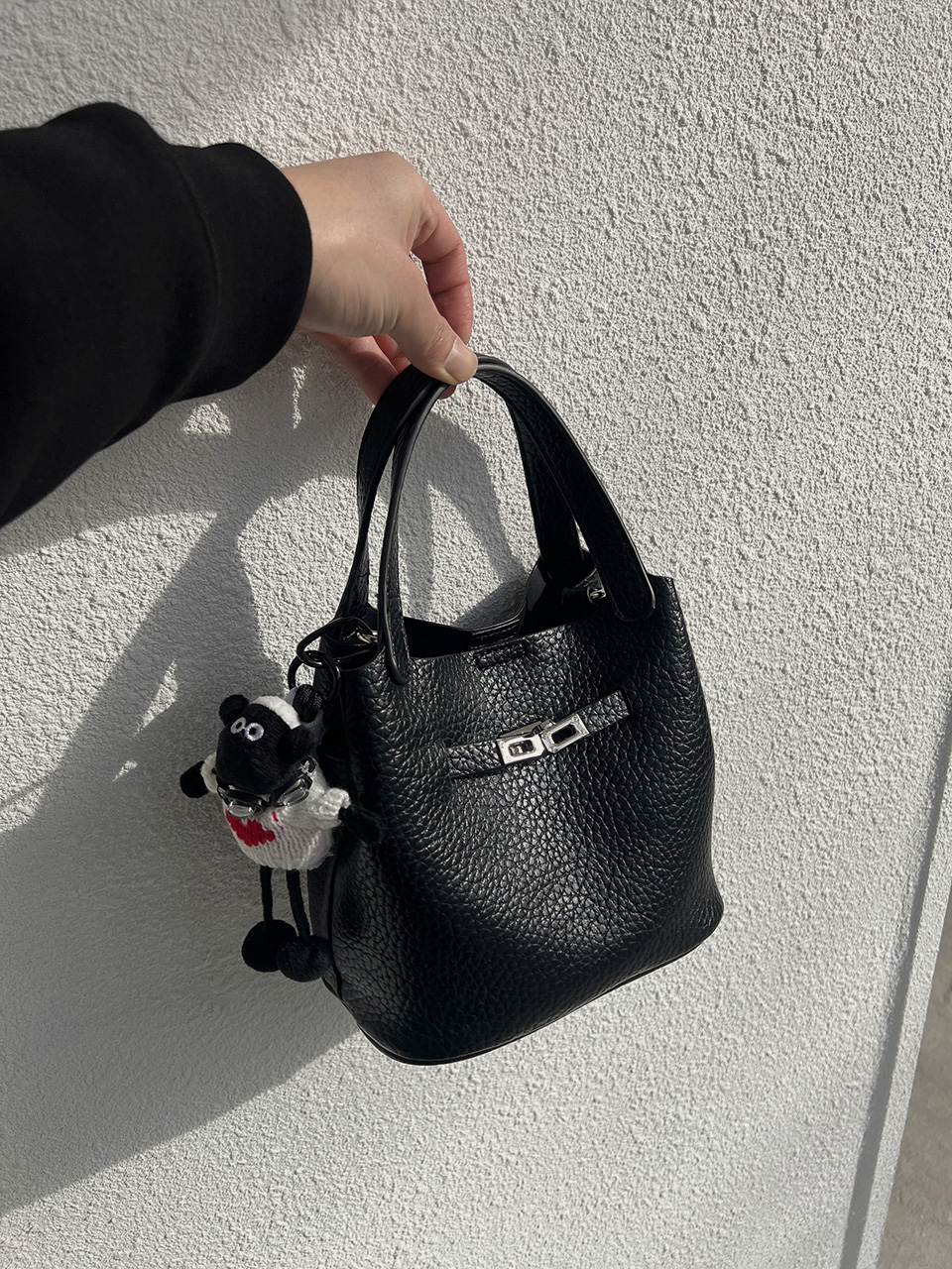 Leather buckle 2-way tote bag (6 colors)