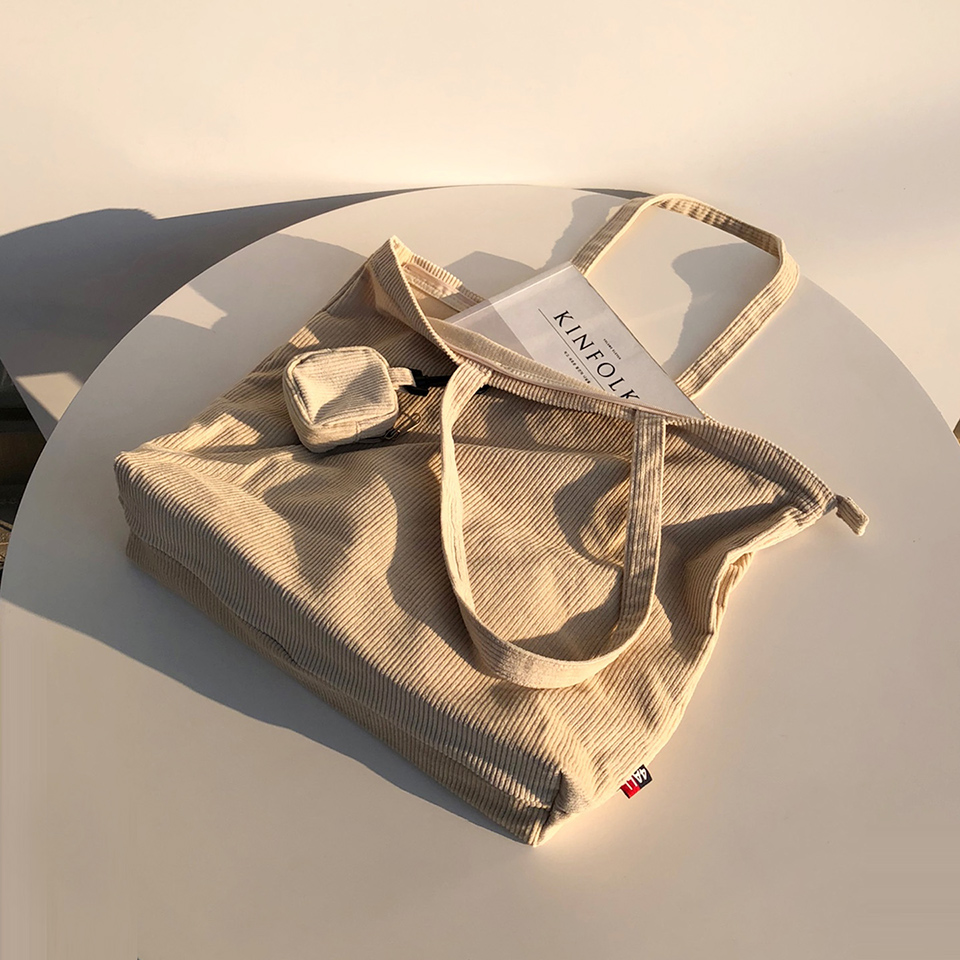 Corduroy eco bag