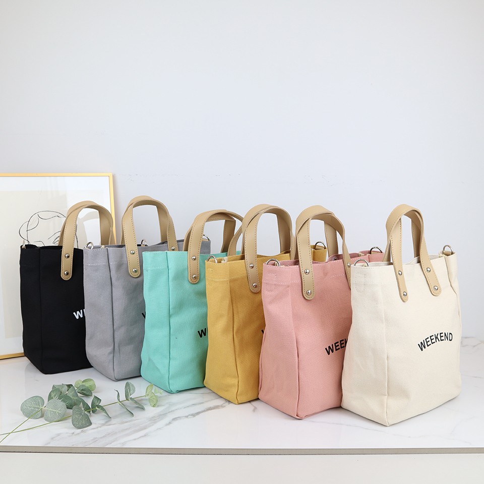 Canvas Lettering 2-Way Bag