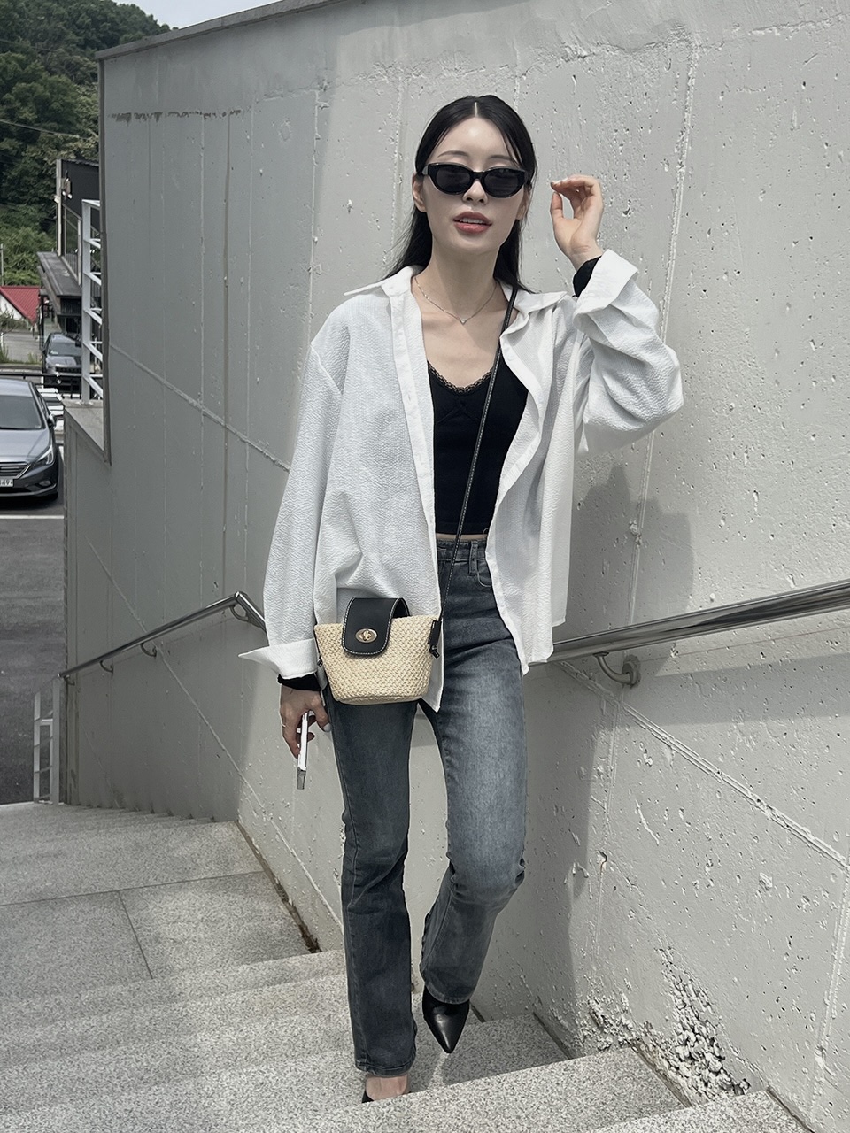 Medium Buckle Flap Mini Crossbody Bag (2 colors)