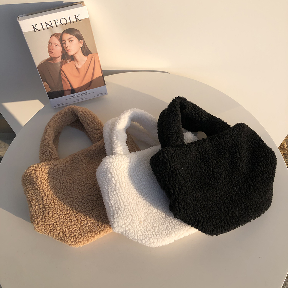Mini Boa Tote Bag (3 colors)