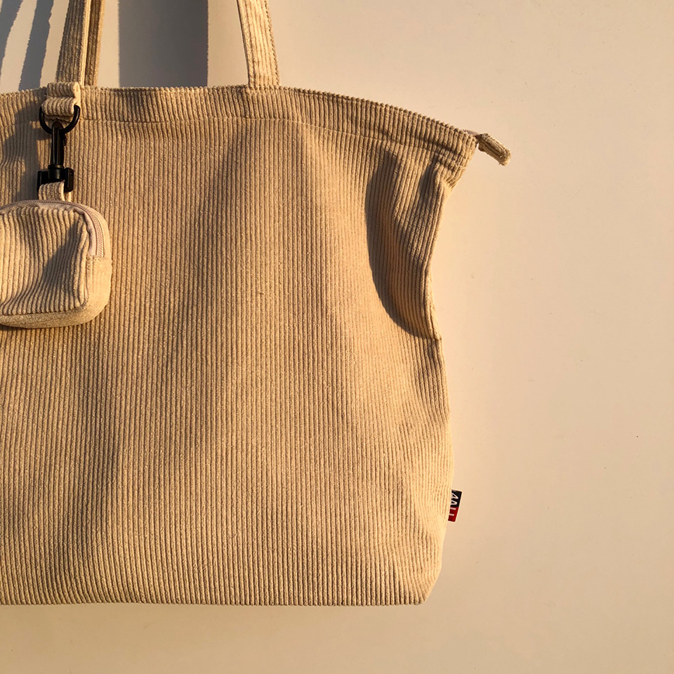 Corduroy eco bag