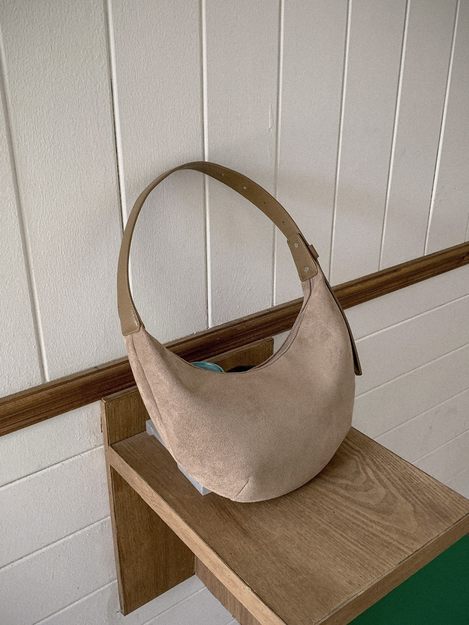 Suede Round Tote Bag/Shoulder Bag