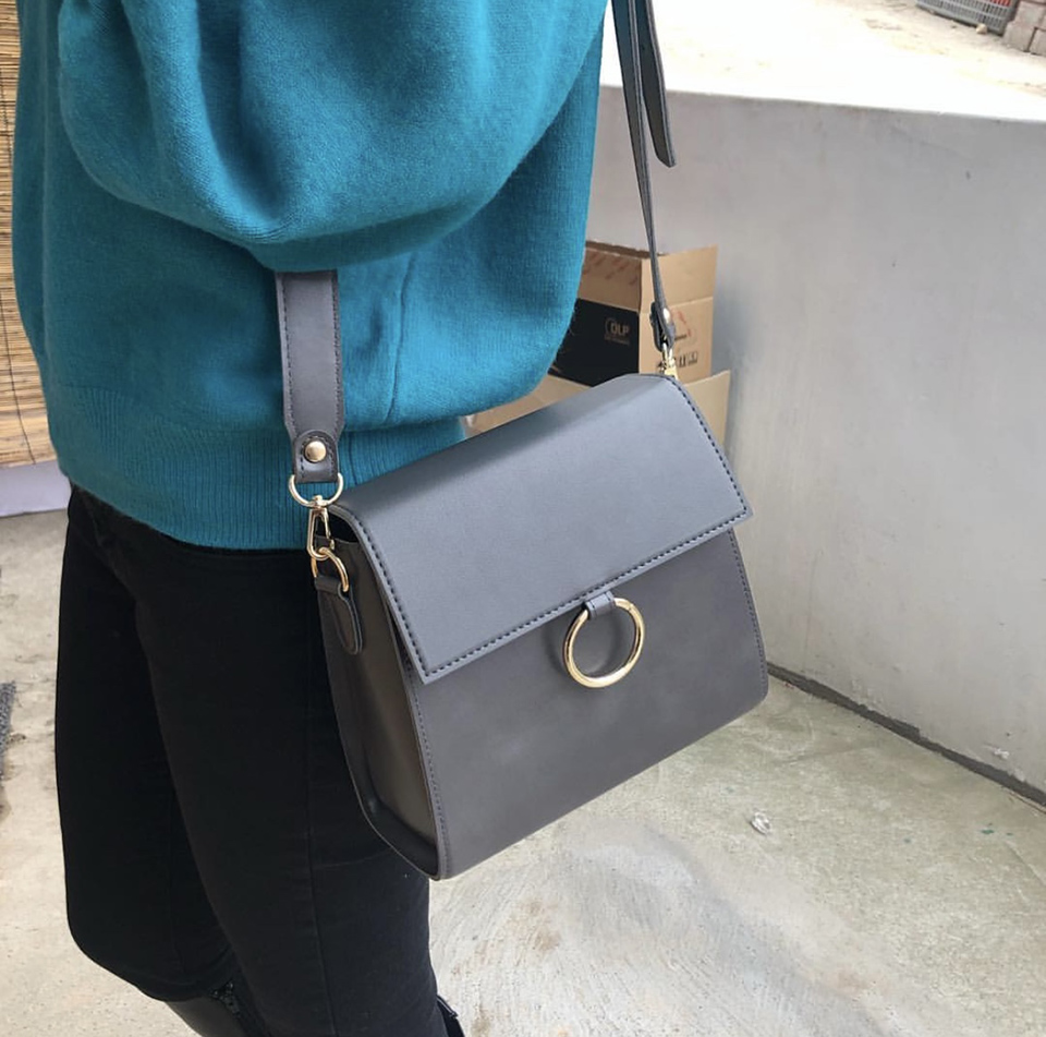 Ring Square Mini Shoulder Bag (4 colors)