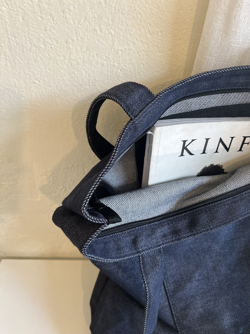 Denim Pocket Oversized Eco Bag