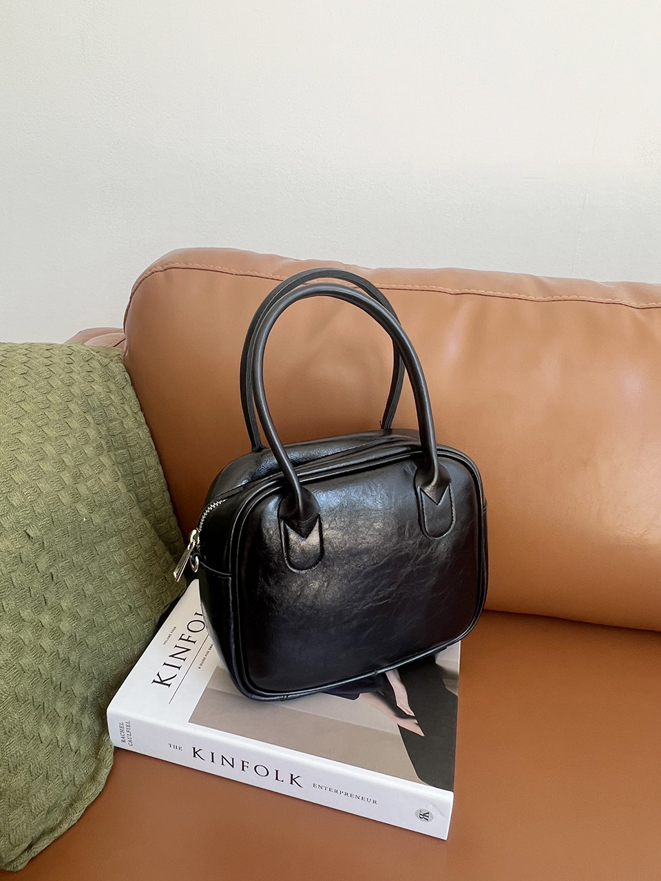 Tammy Square Silver 2-Way Tote Bag