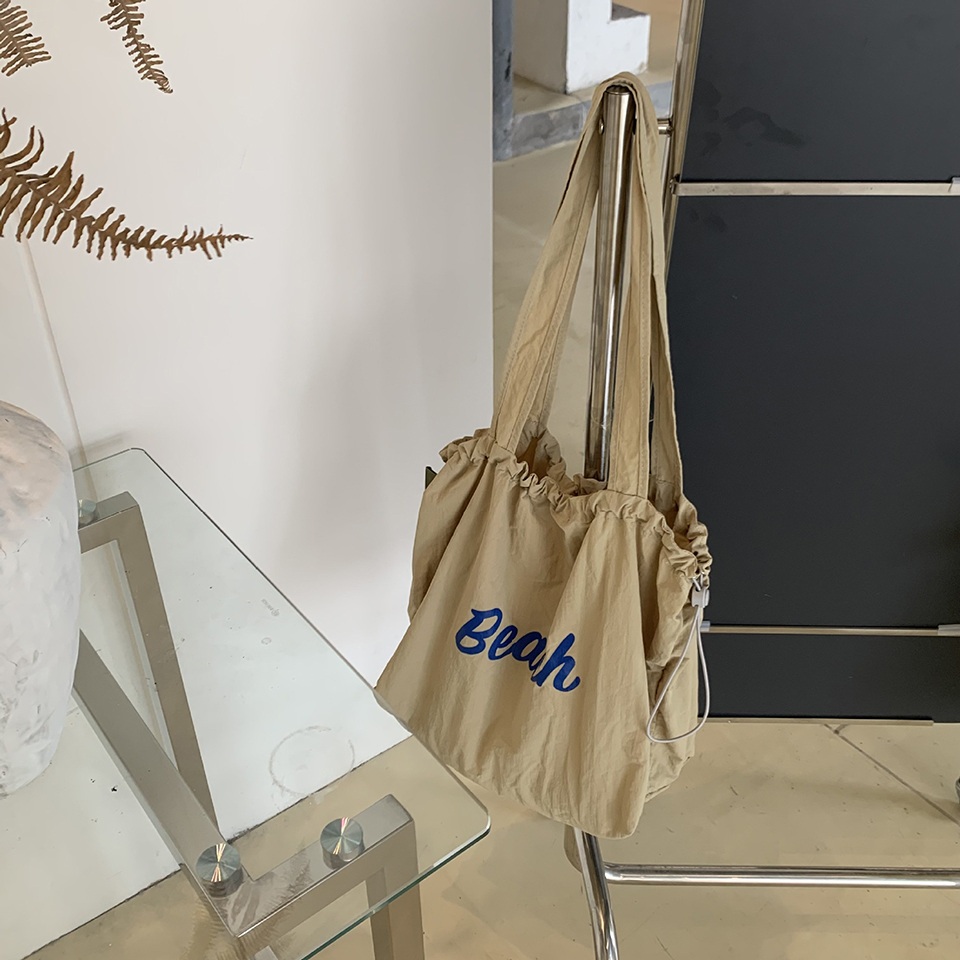 [Nylon] Lettering String Eco Bag (5 colors)