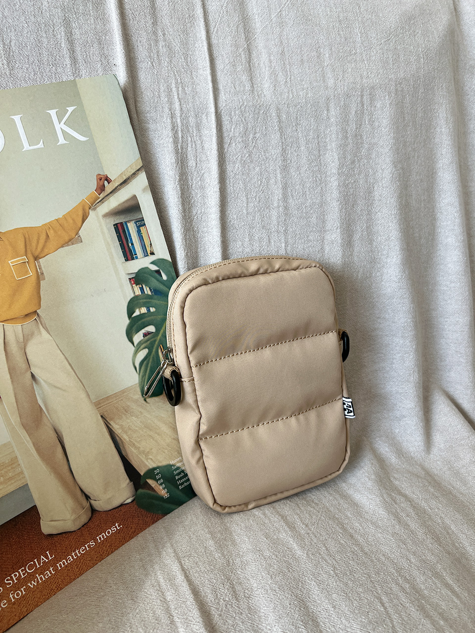 Smooth Quilted Square Mini Bag