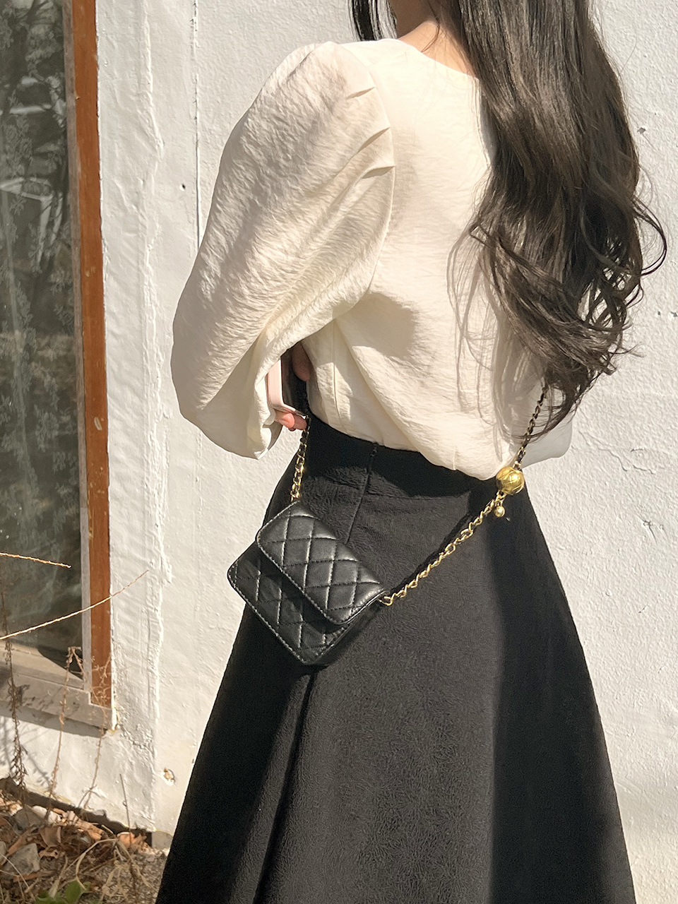 Lotia Quilted Mini Chain Crossbody Bag (2 colors)