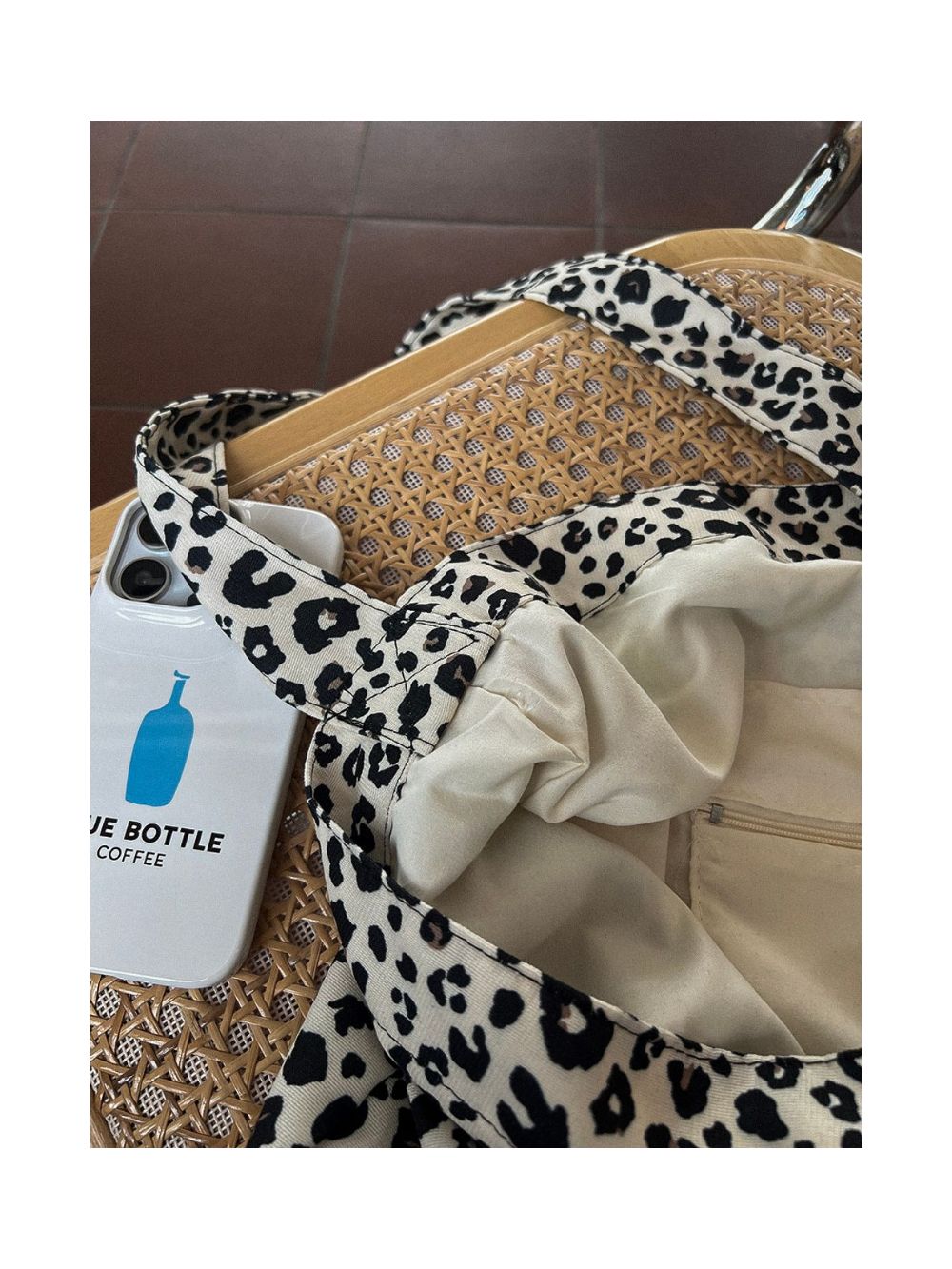 Leopard print eco bag