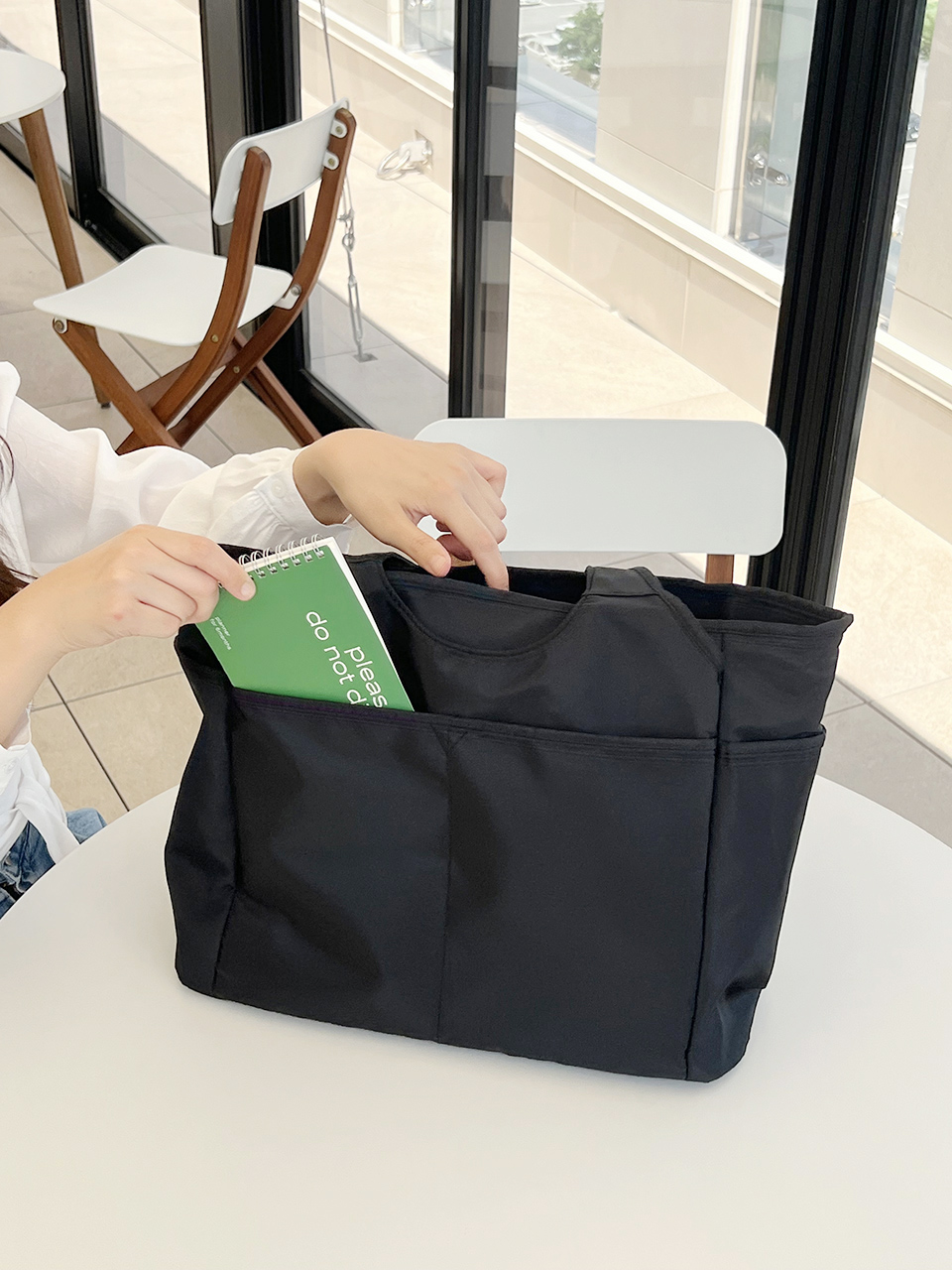 [Waterproof] Zipper Big Shoulder Bag