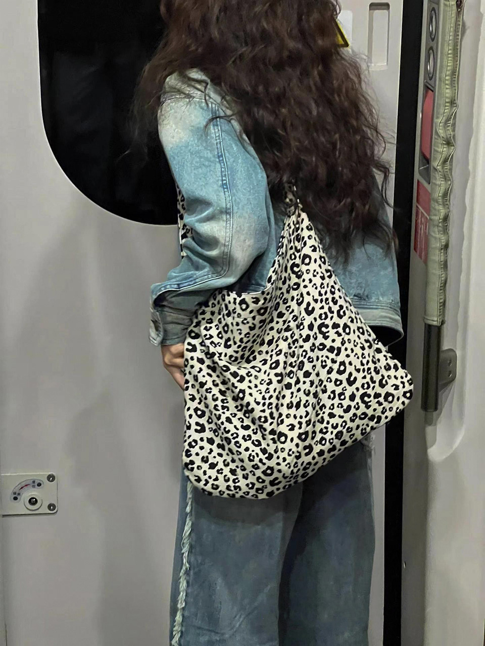 Daily Leopard Shoulder Bag/Tote Bag
