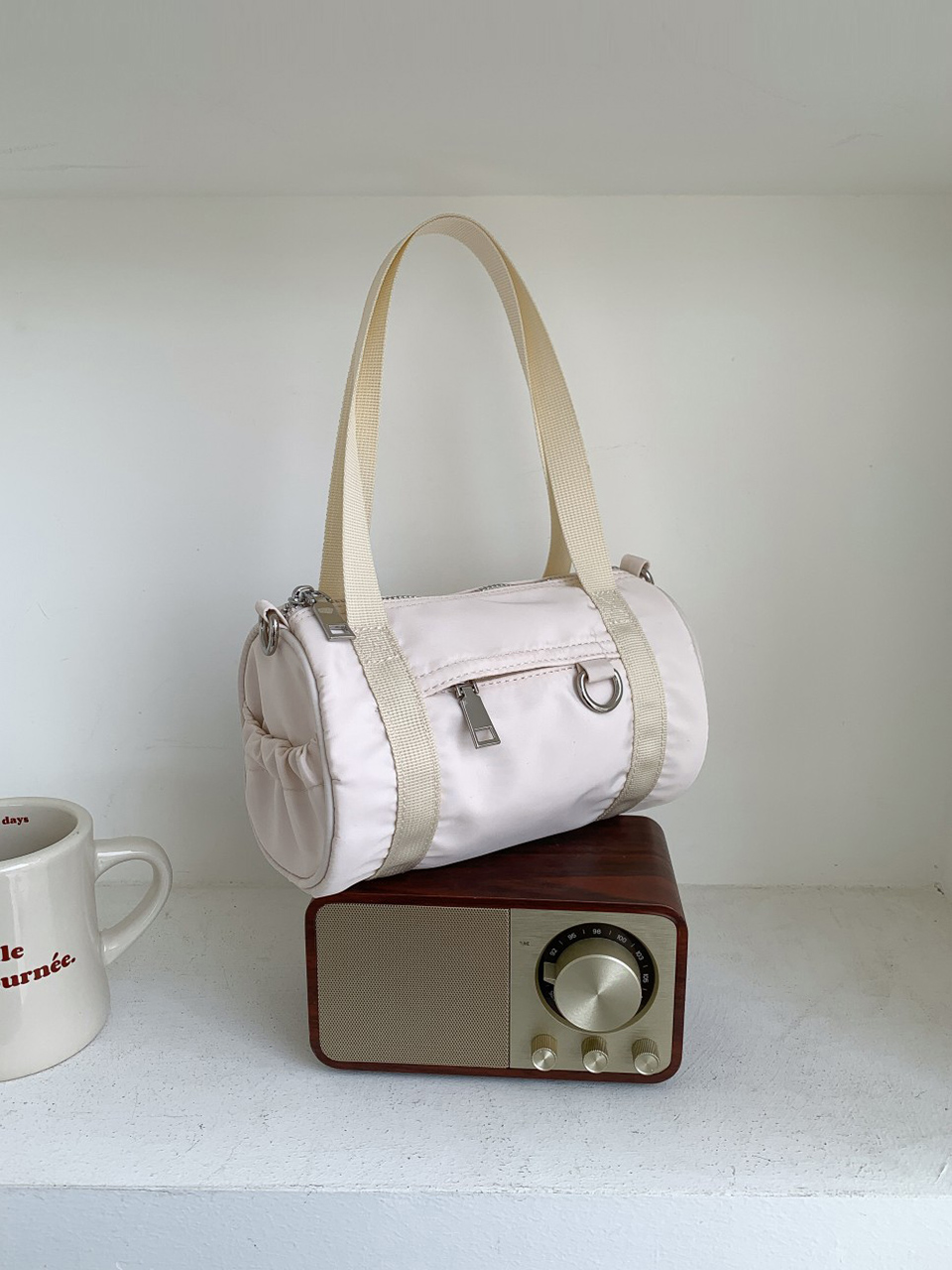Nylon mini tote bag