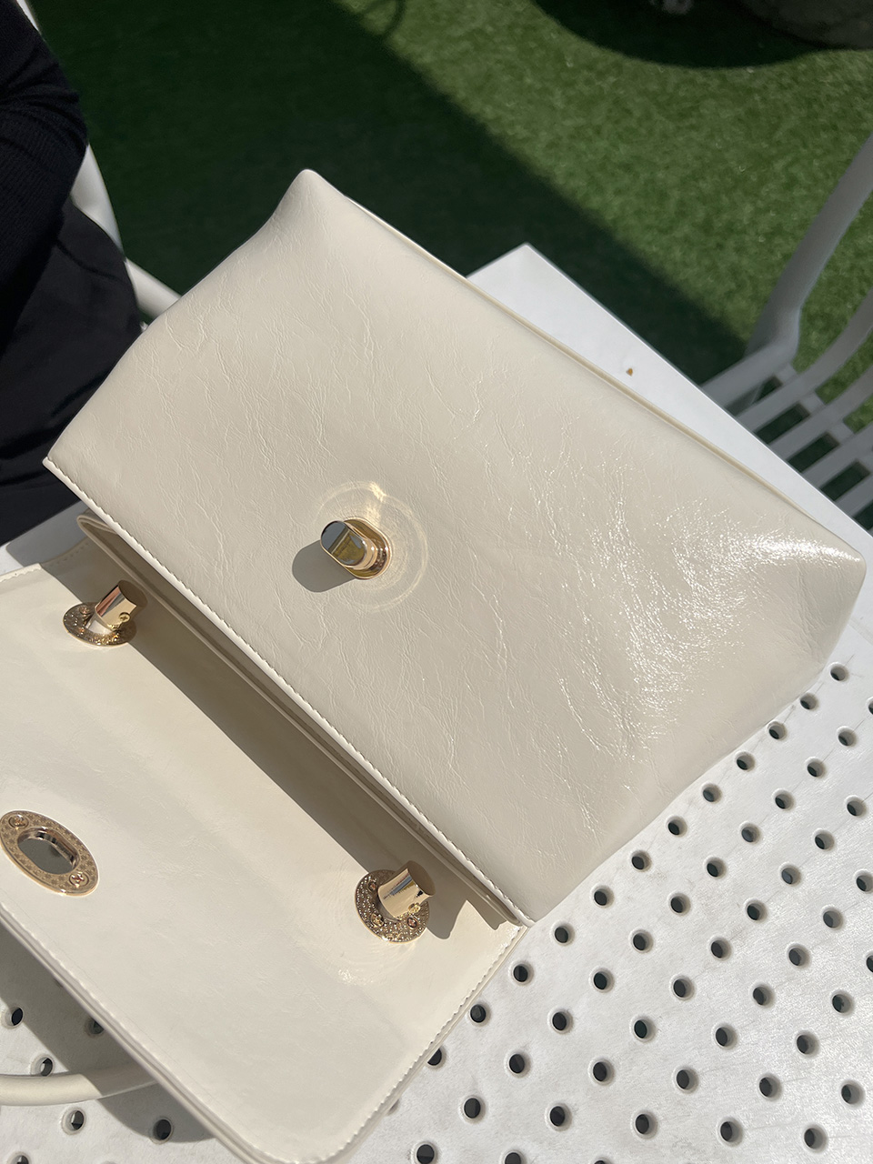 Square buckle tote bag (6 colors)