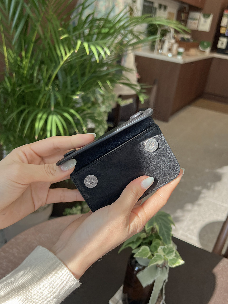 Two-button wallet