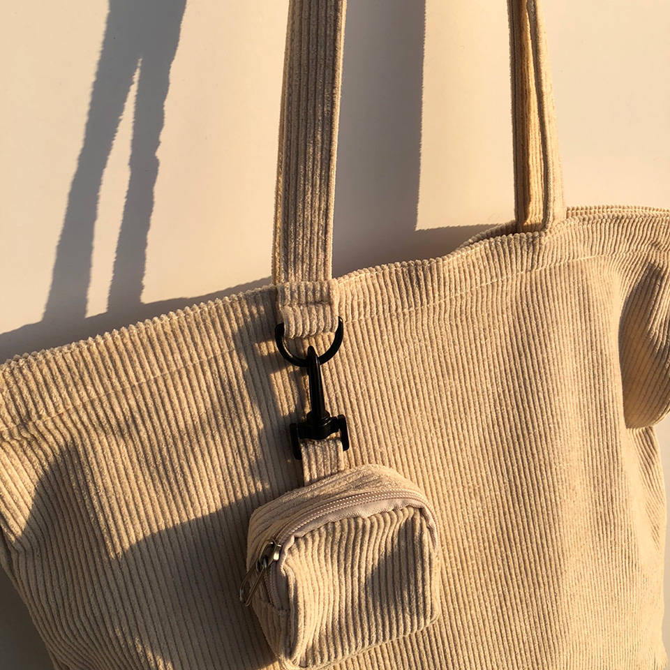 Corduroy eco bag
