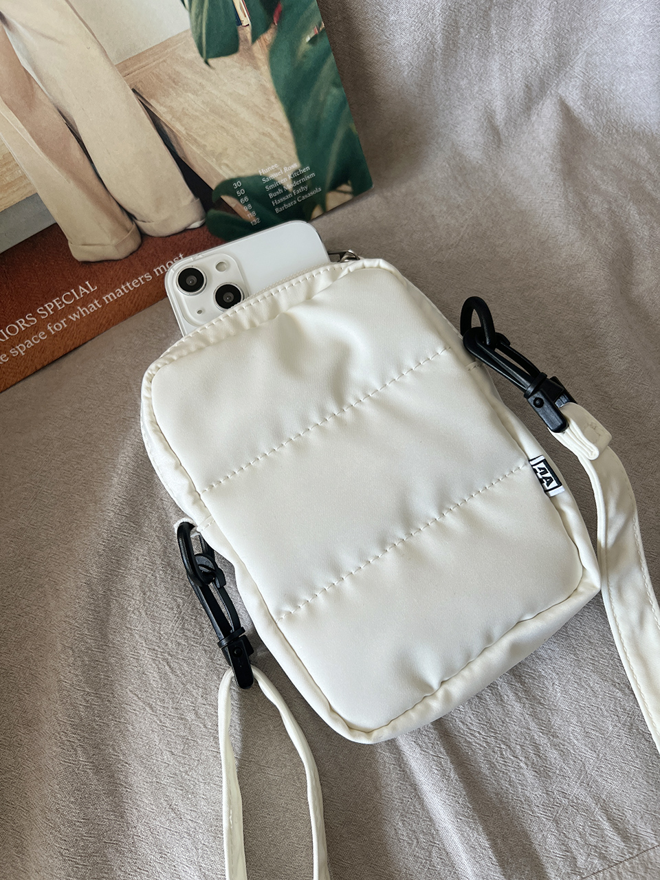 Smooth Quilted Square Mini Bag