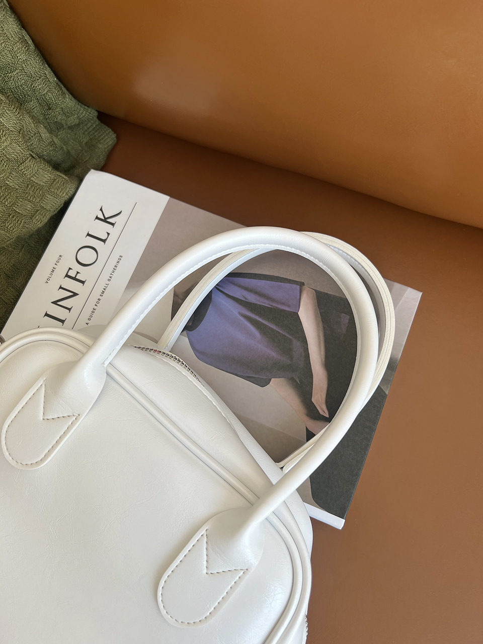 Tammy Square Silver 2-Way Tote Bag