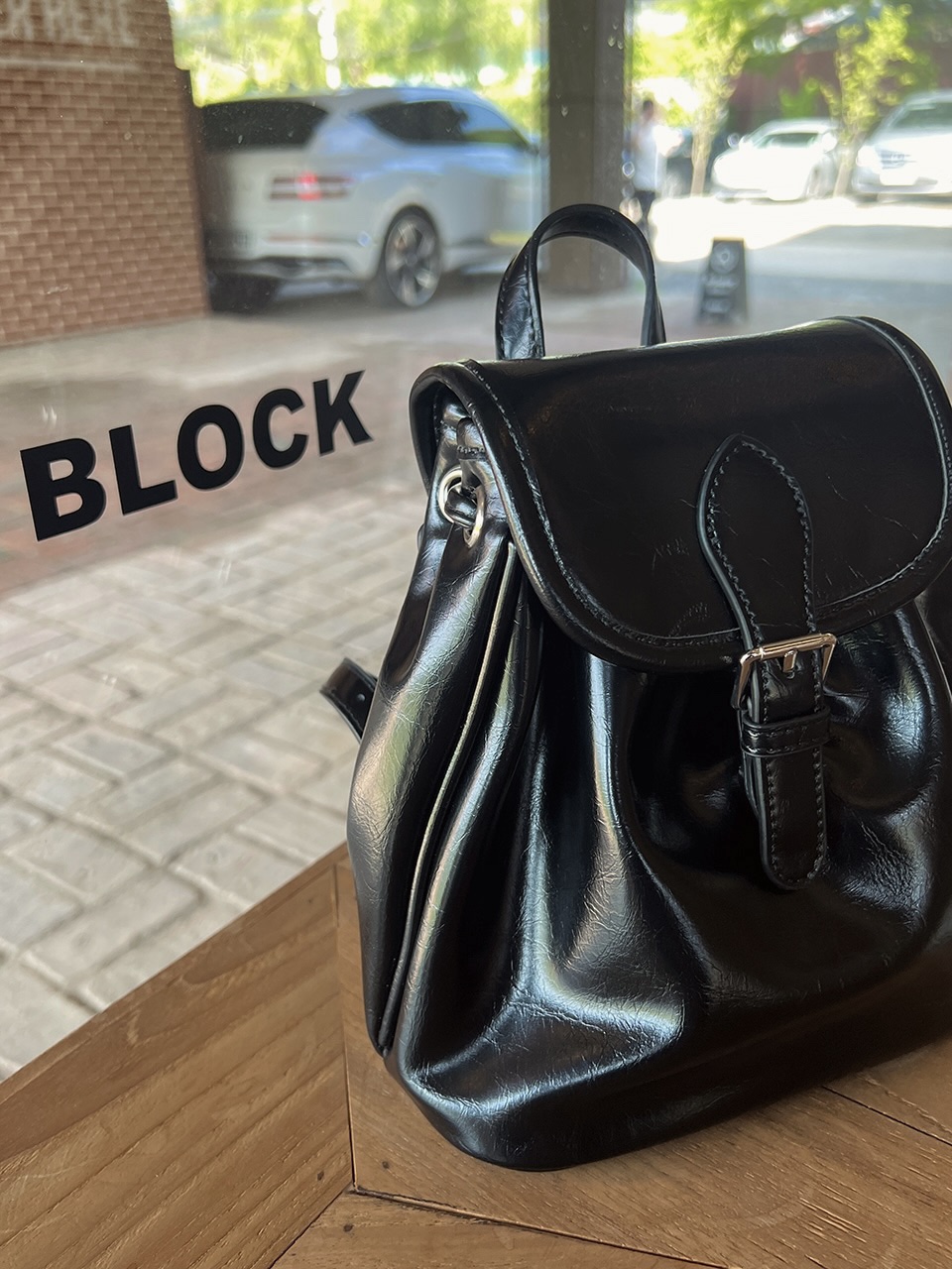 Wrinkle Buckle Bucket Mini Backpack (5 colors)