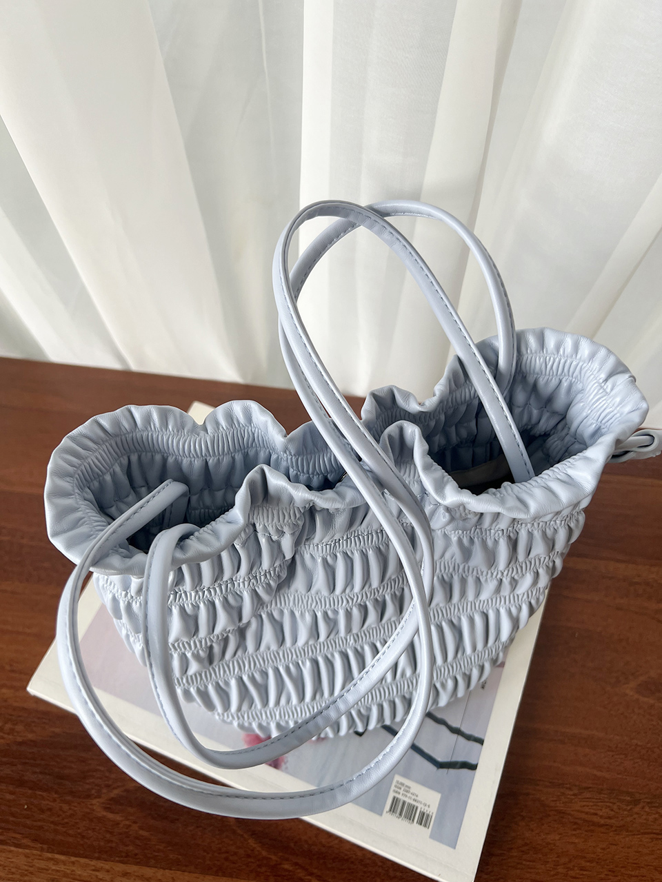 Lauren Fritz Shirring Shoulder Bag