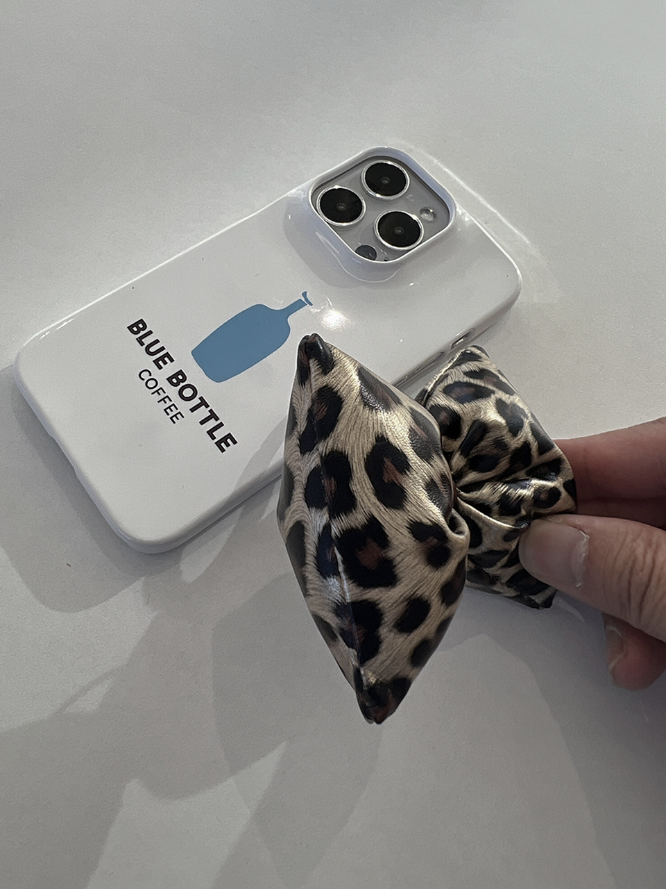 Leopard Ribbon Down Keyring/Charm