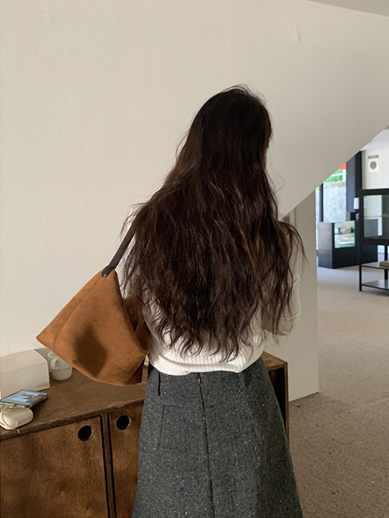 Suede bag