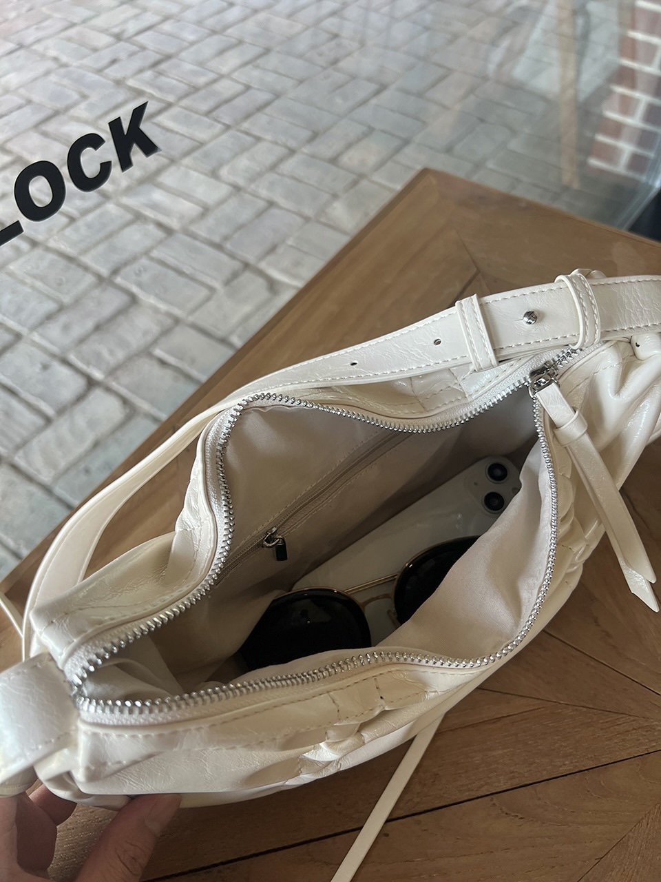 Ribbon Shirring Ballet Core Shoulder Bag (4 colors)