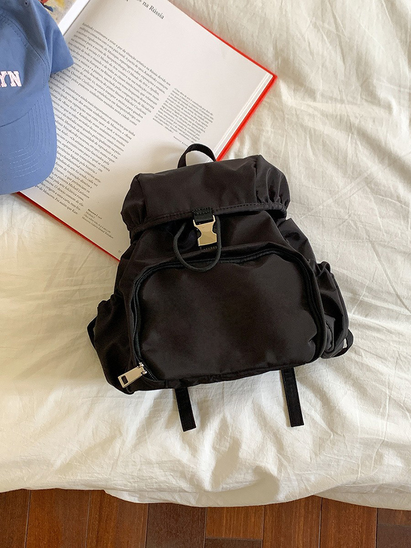 Casual nylon mini backpack