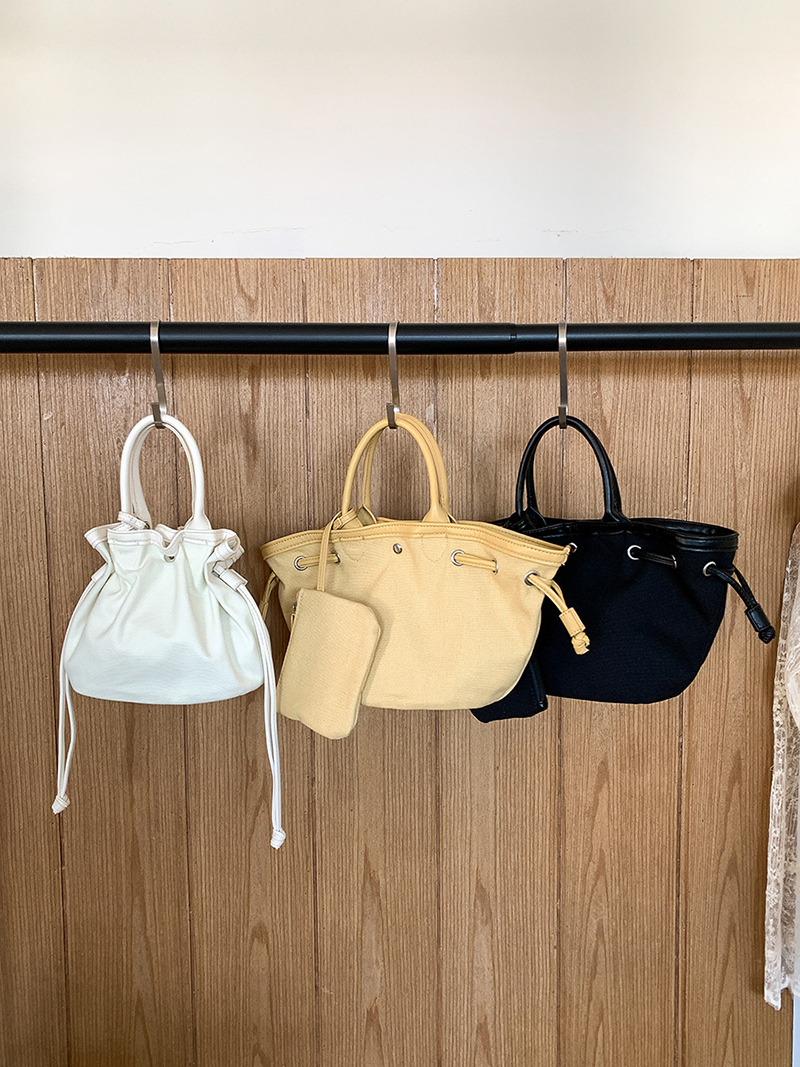 Canvas bag pouch set