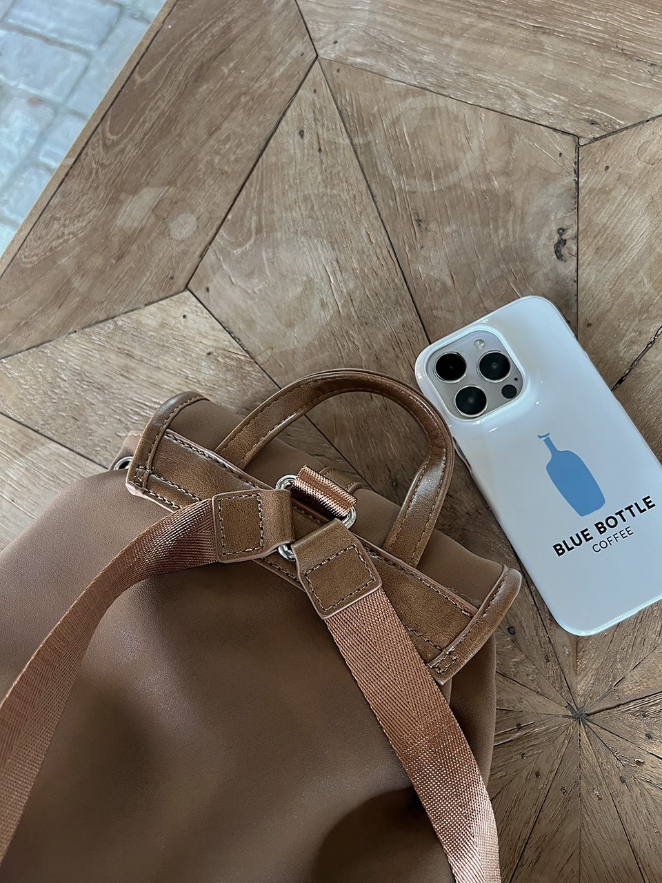Suede Sheepskin Leather Mini Bucket Bag/Backpack