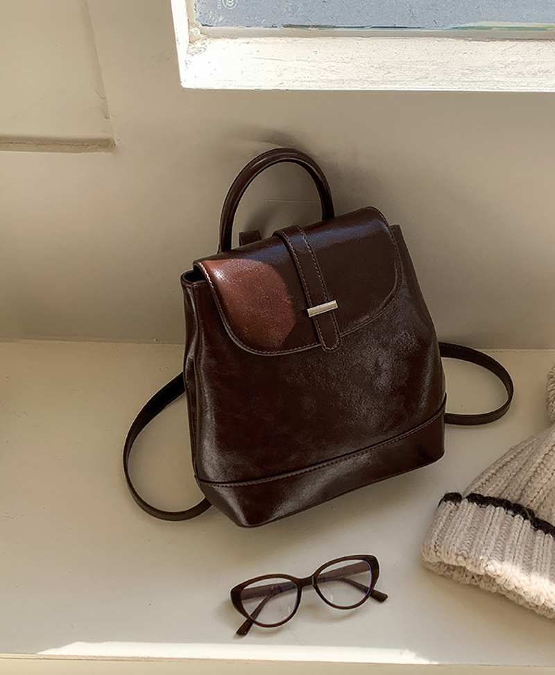 Crack Classic Leather Mini Backpack