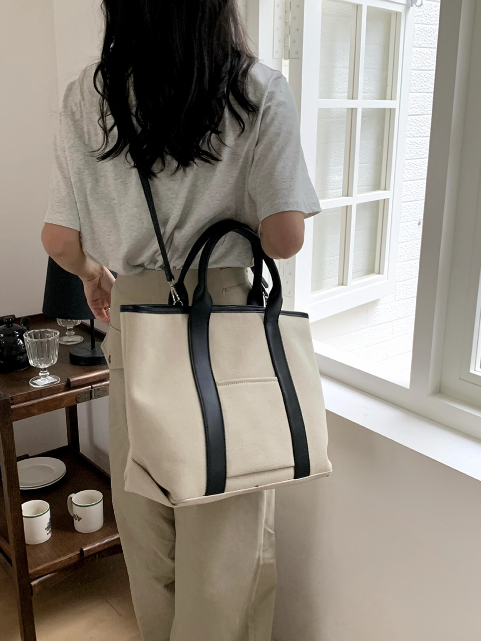 Pocket tote bag (3 colors)